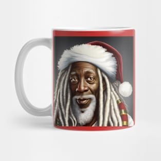 African American  Santa Claus Mug